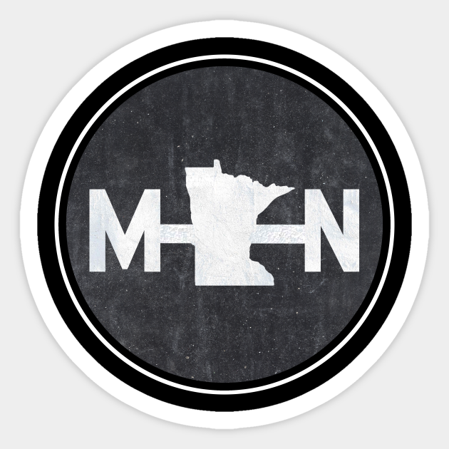 Minnesota Logo Design Minnesota Sticker TeePublic